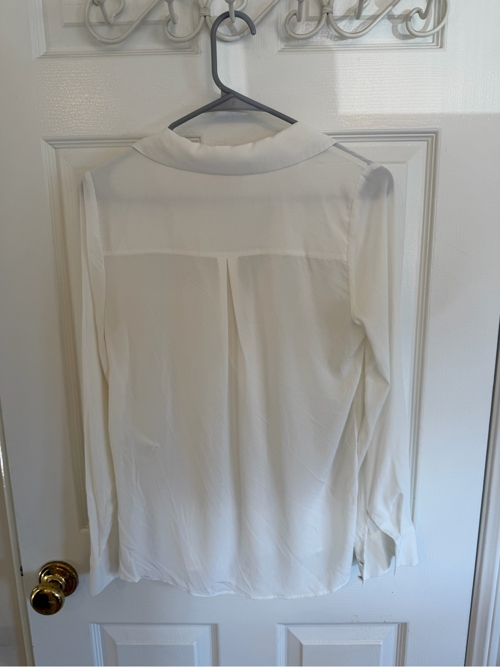 Sezane Florence Shirt 100% Silk Button-Front Blouse White Size S (EUR 32) - Picture 6 of 10